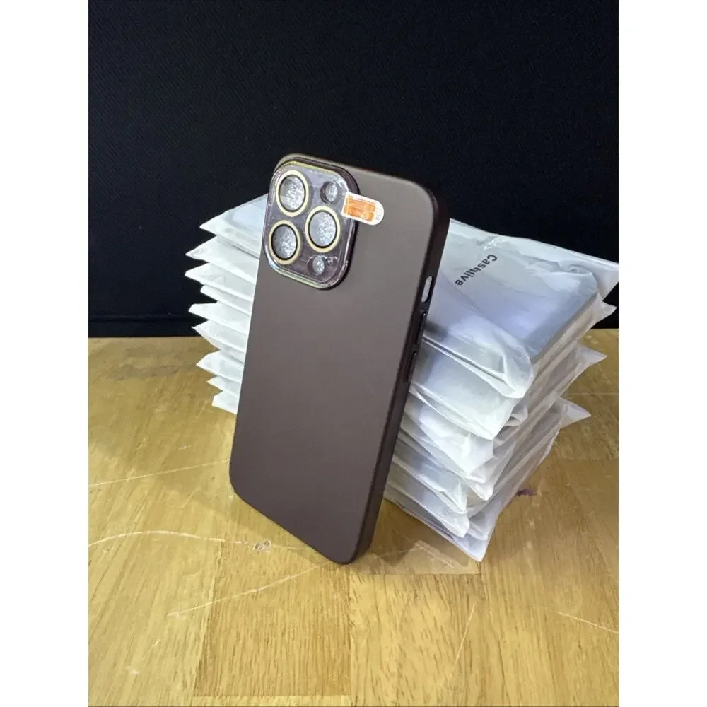 10x iPhone 13 Pro Wine Red Silicone Cases w Camera Lens Protection